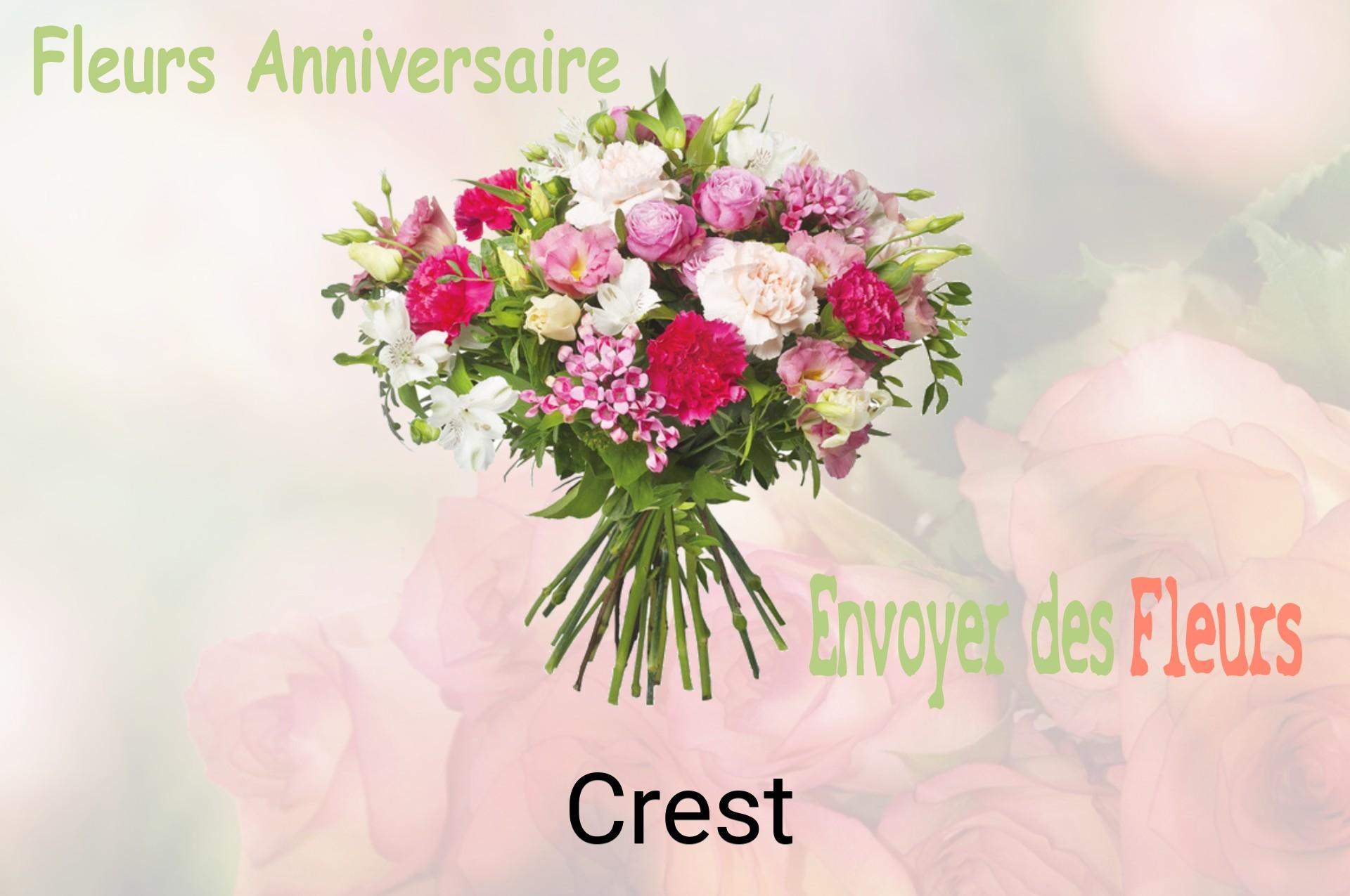 Bouquet de fleurs d’anniversaire livré à Crest