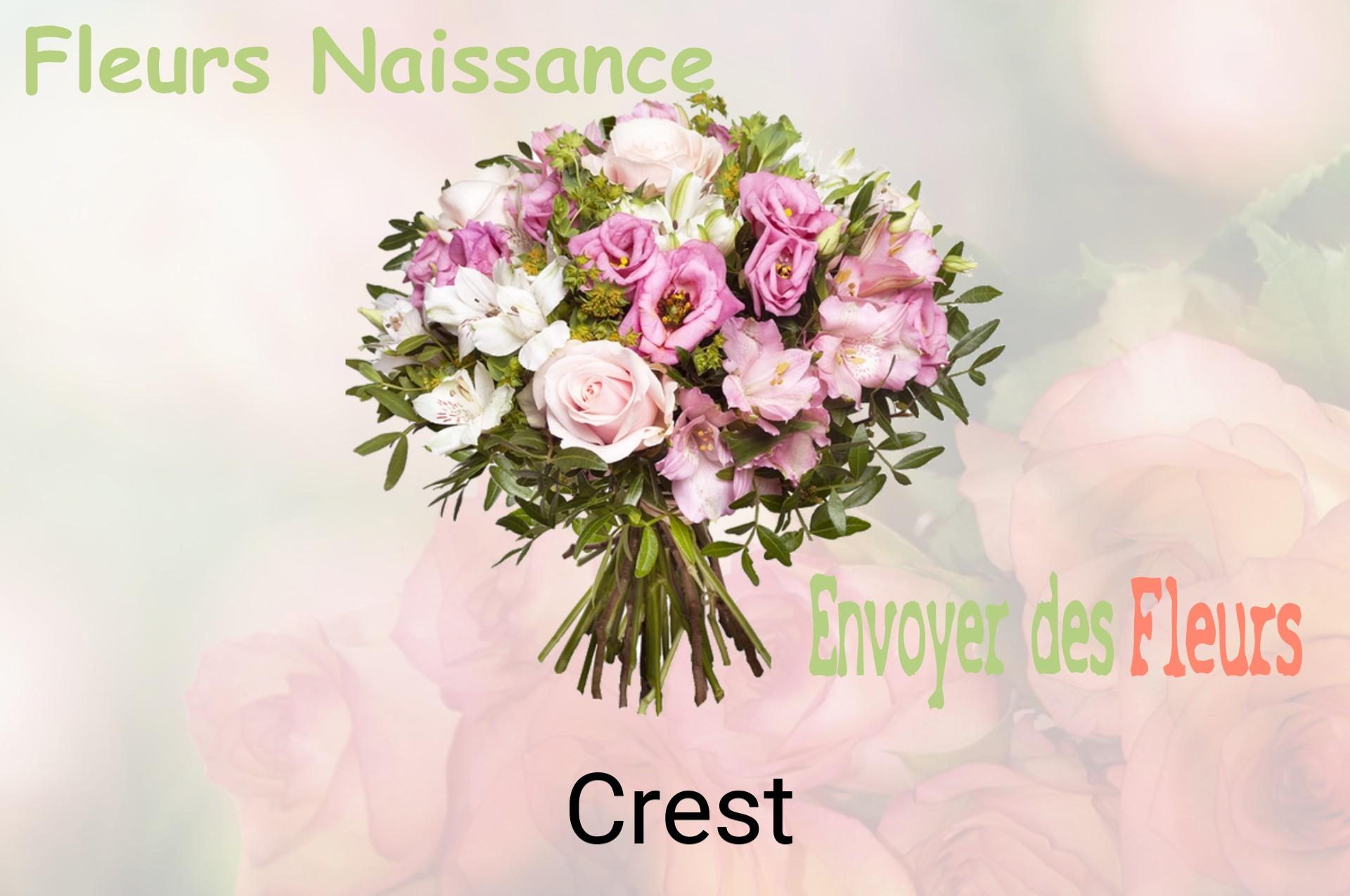 Bouquet de fleurs de naissance livré à Crest
